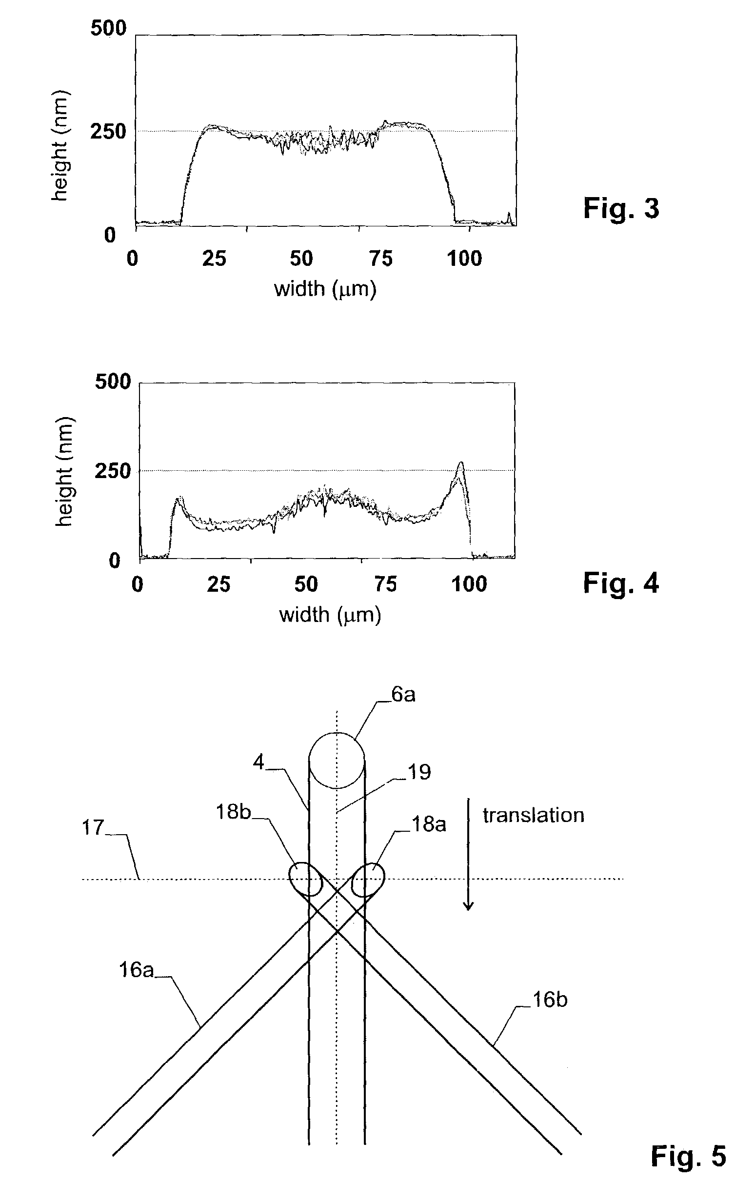 Method for producing a structure using nanoparticles