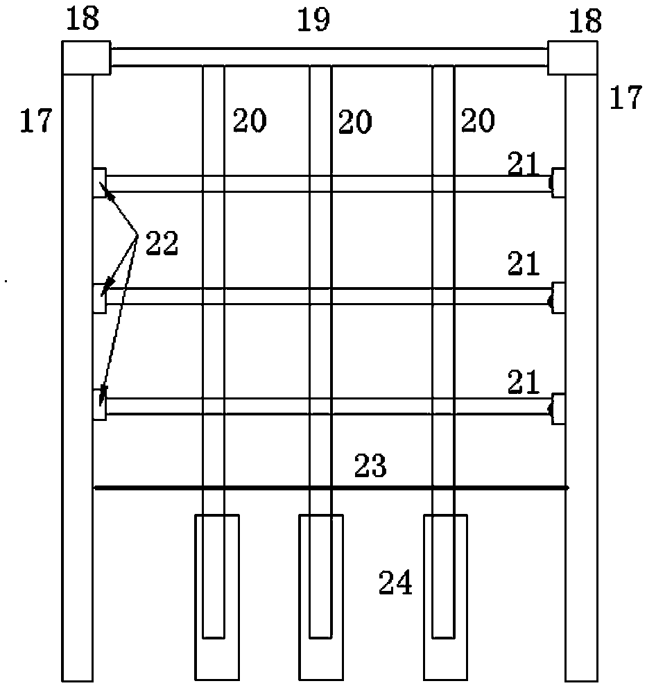 Internal pressure and temperature multi-point control automatic alarm system for steel pipe column expansion crack failure