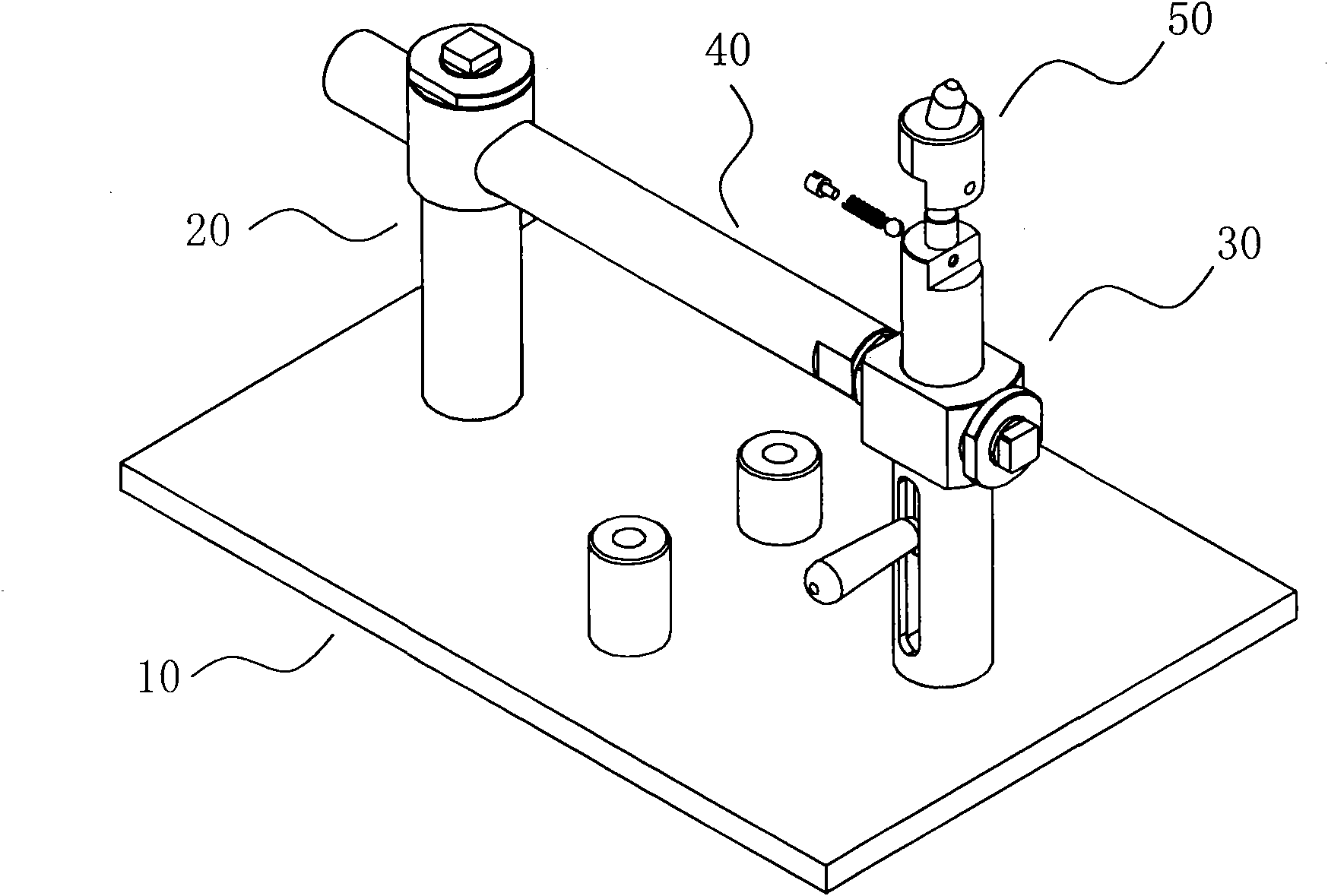 Locating and supporting device