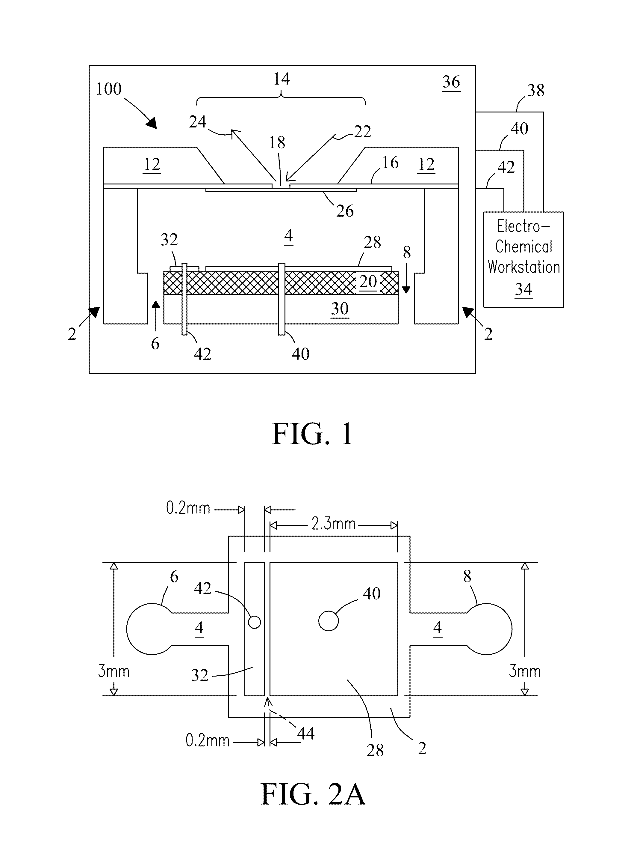 Microfluidic electrochemical device and process for chemical imaging and electrochemical analysis at the electrode-liquid interface in-situ