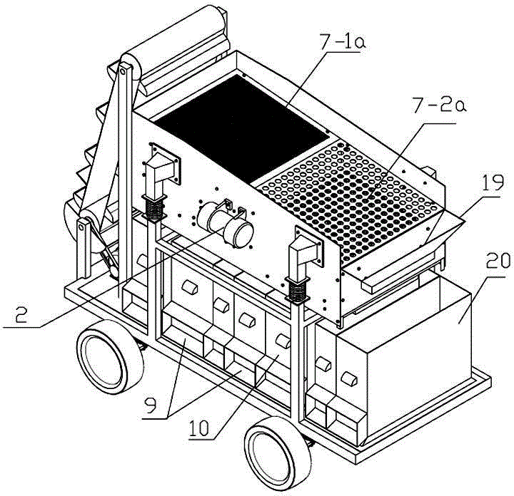 Mobile aggregate screening device