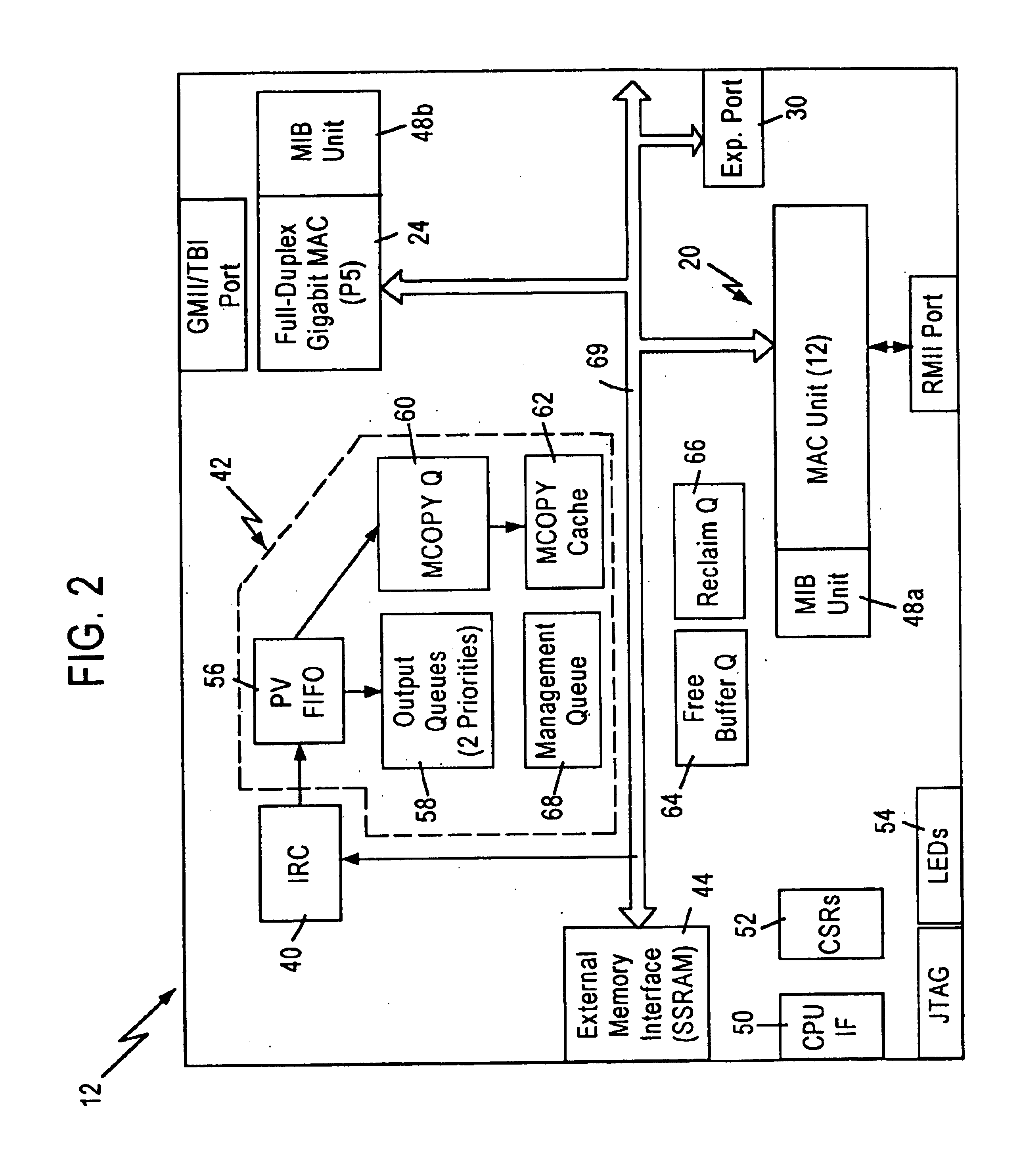 Method and apparatus for improving throughput of a rules checker logic