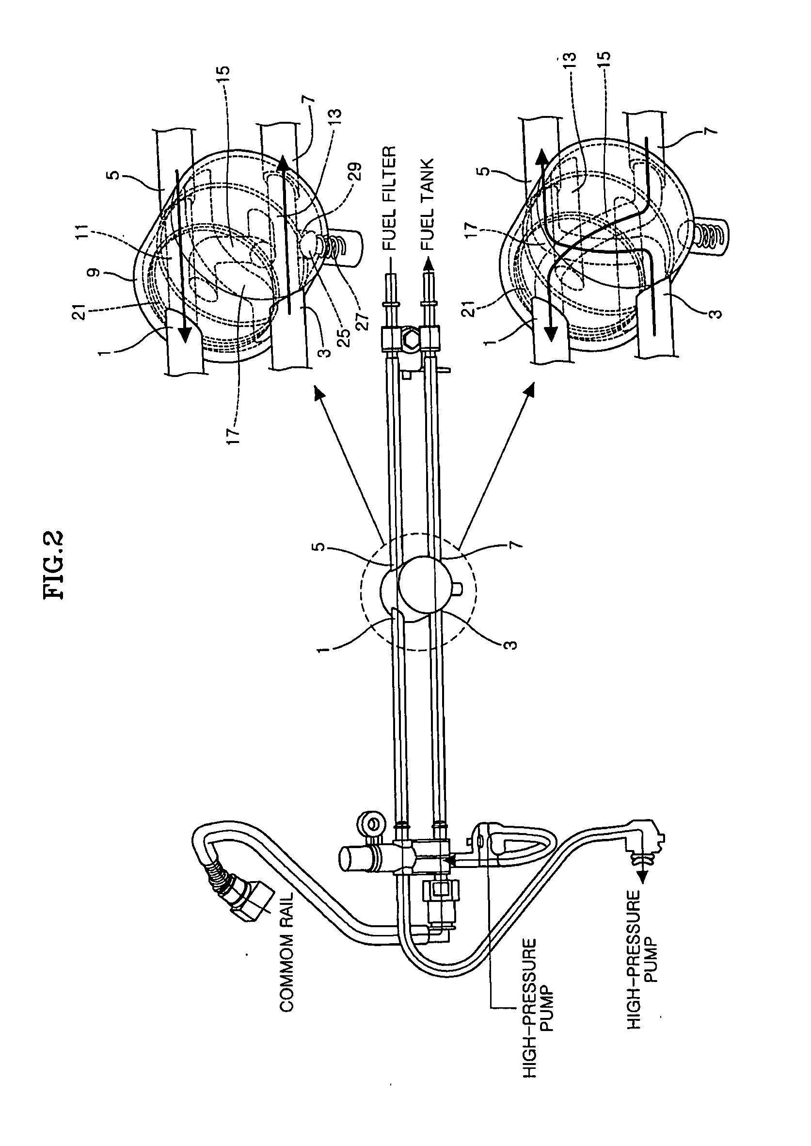 System for automatically changing fuel passages