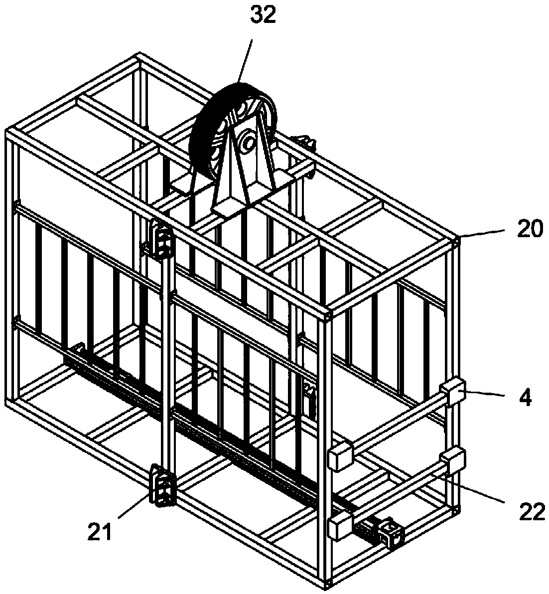 An elevator for transporting goods