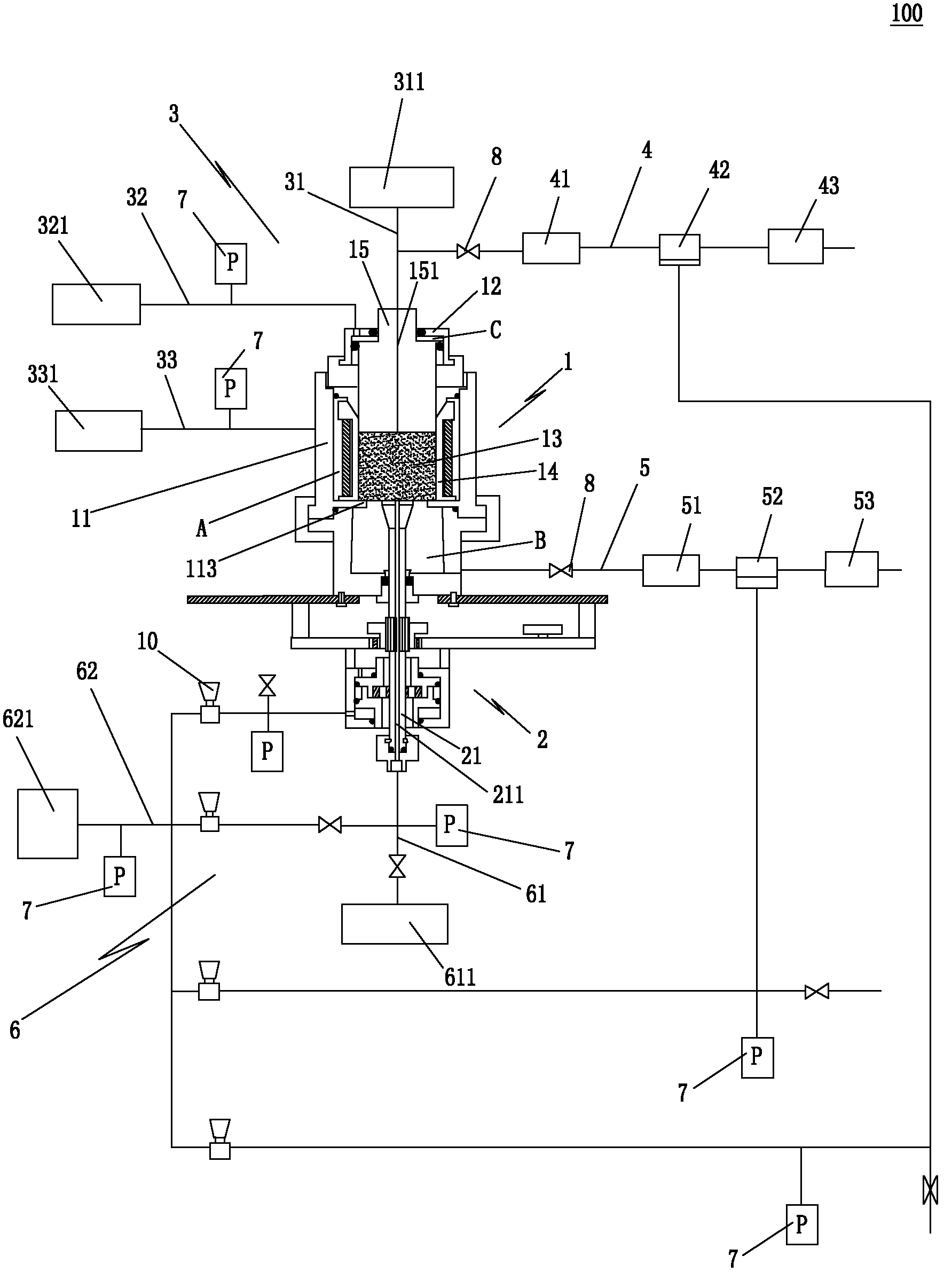 Drilling simulation experiment device