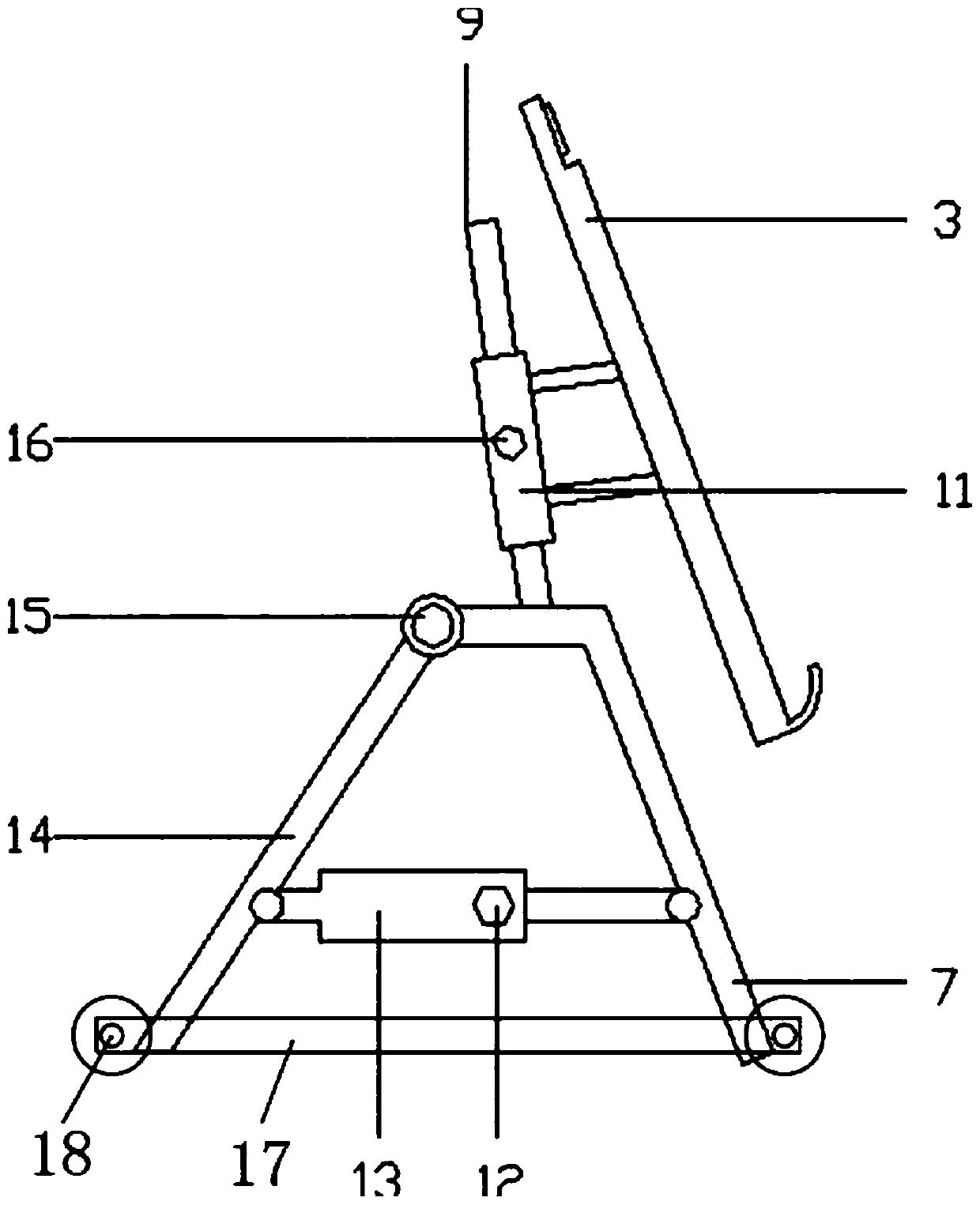 Easy-to-move multifunctional combined drawing board for plane designs