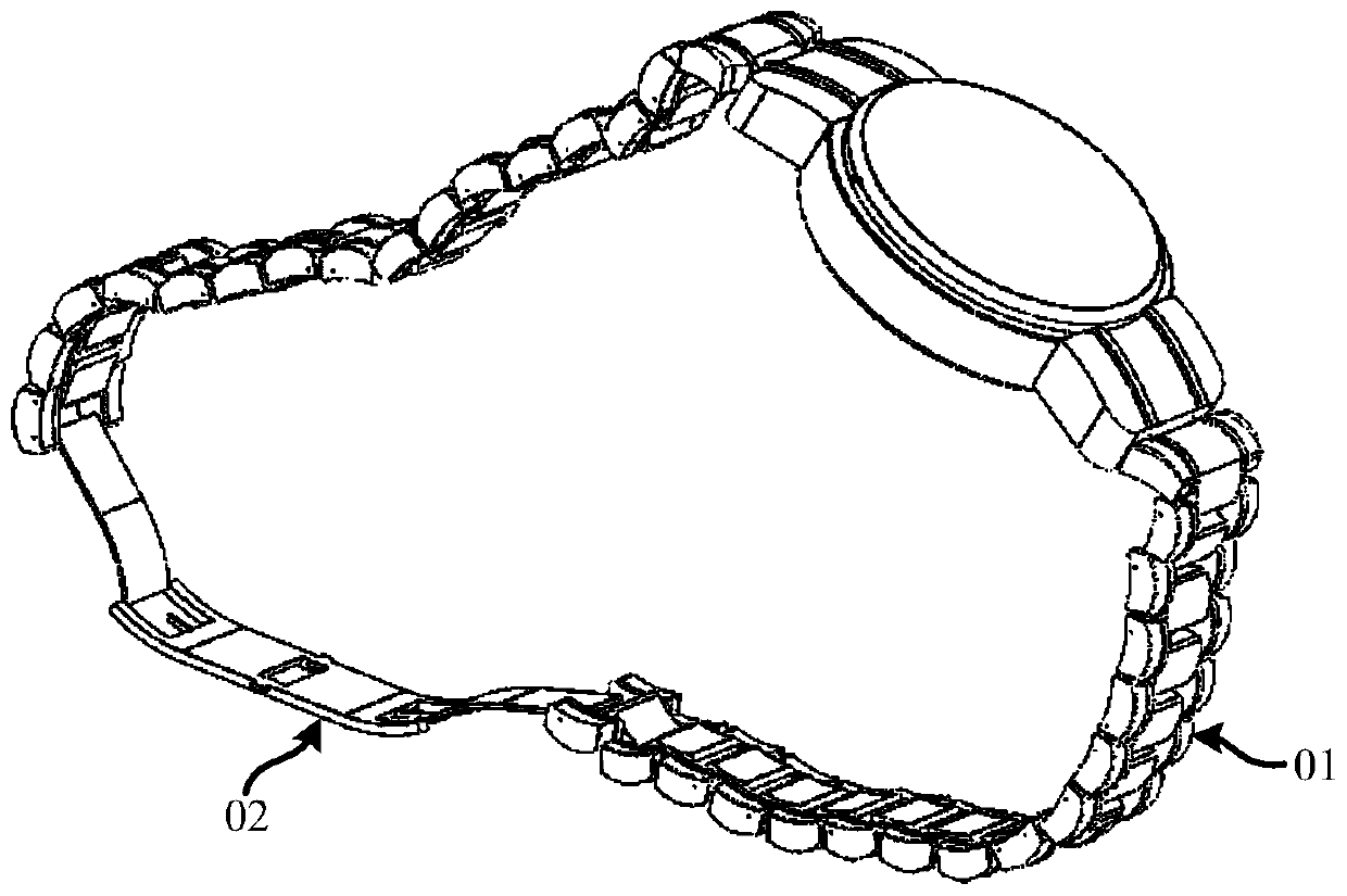 Wearable equipment fixing band and wearable equipment