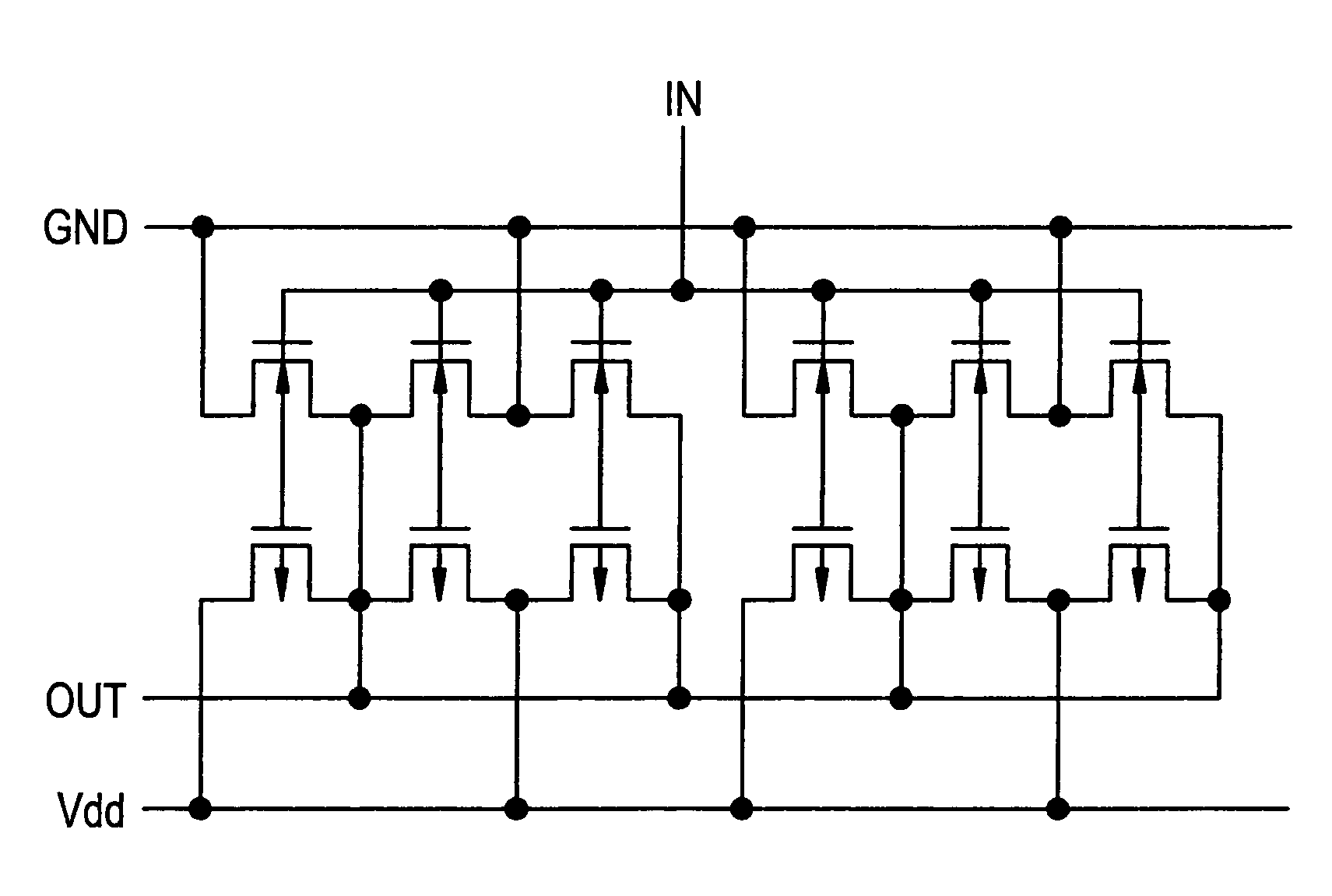 Driving circuit of a semiconductor display device and the semiconductor display device