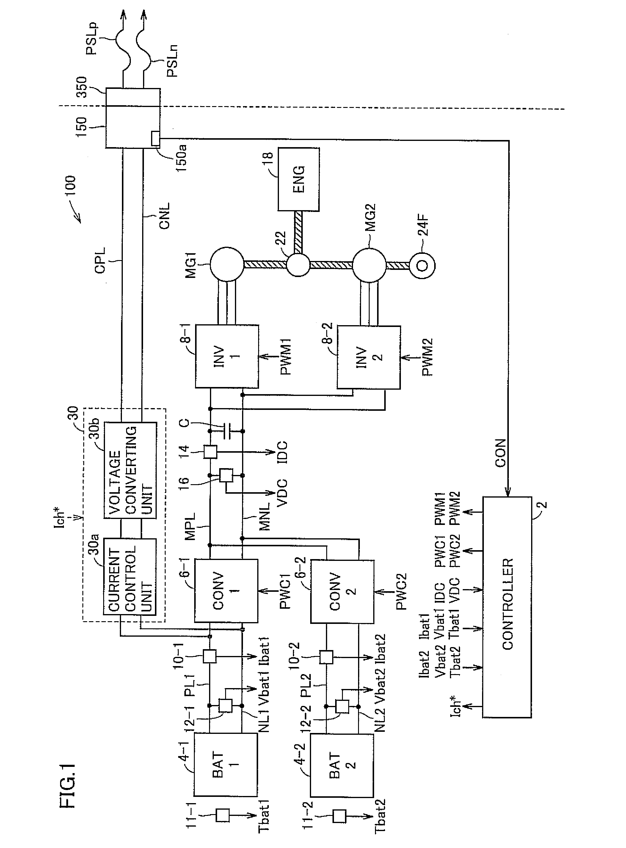 Power supply system and vehicle with the system