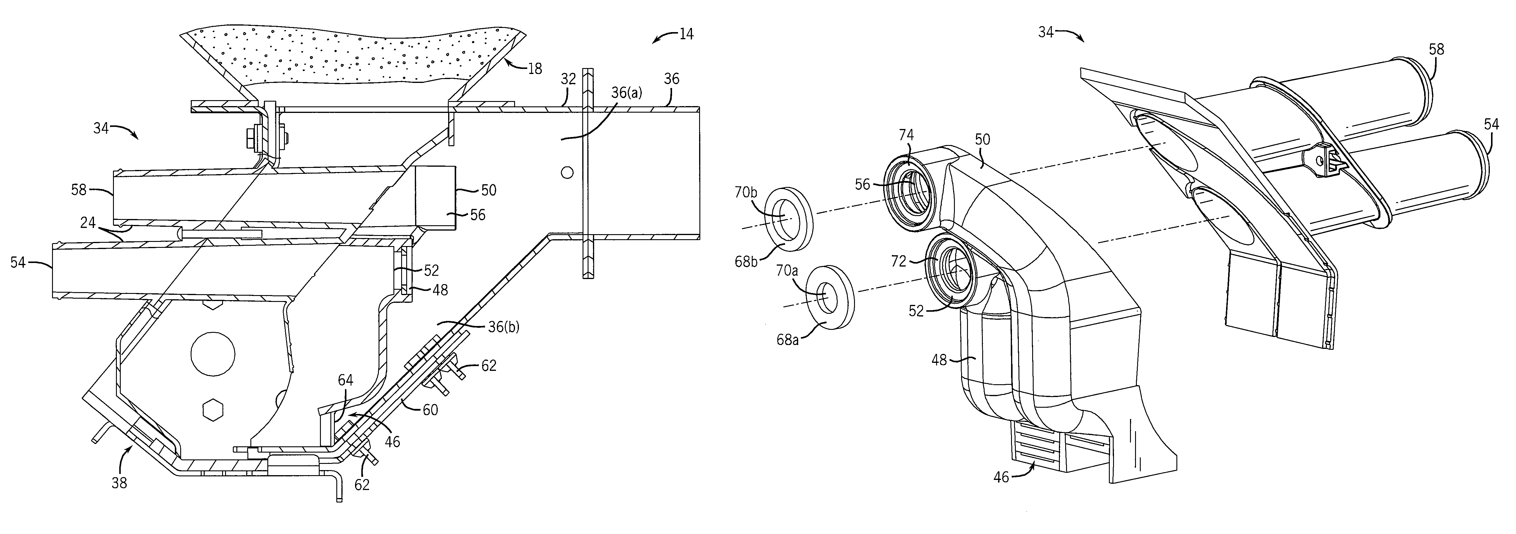 Inductor assembly for a product conveyance system
