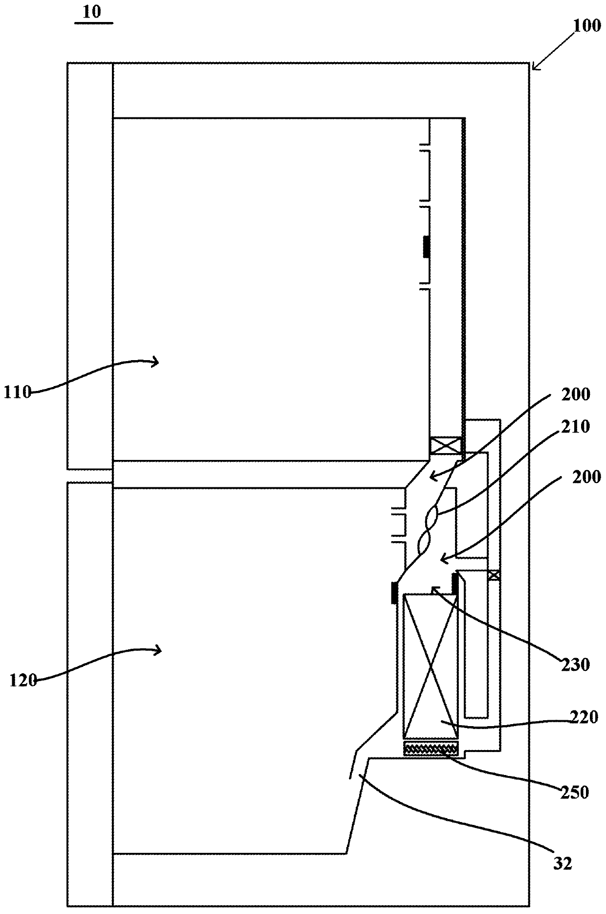 Air-cooled refrigerator and defrosting control method of air-cooled refrigerator