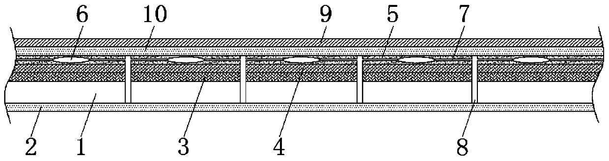Composite moisture-proof wall cloth and production process thereof