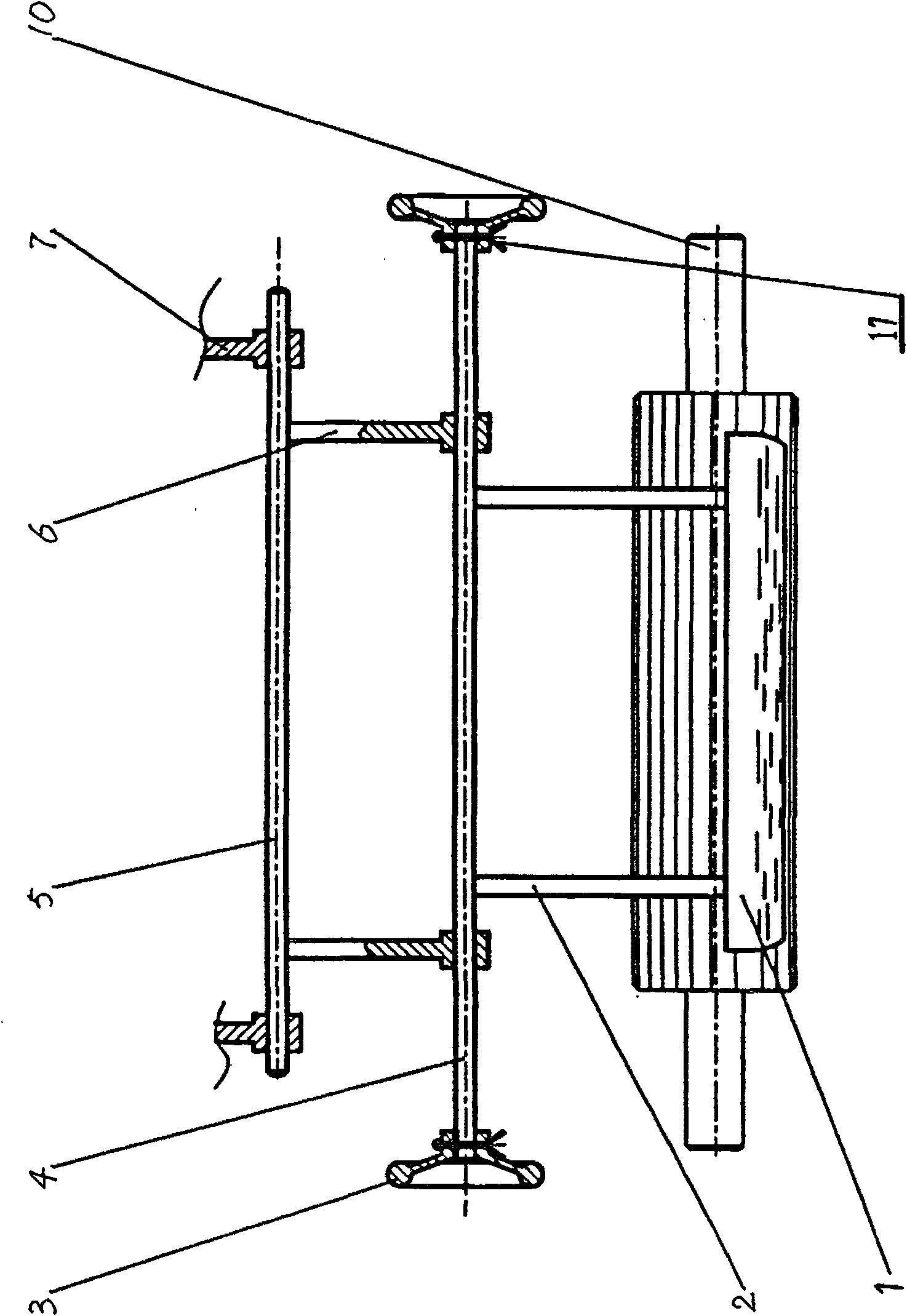 Power-assist cotton-pulling mechanism for cotton fiber scutching machine single-roller feeding cotton