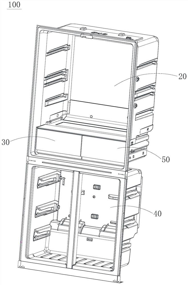 Air duct structure and refrigerator