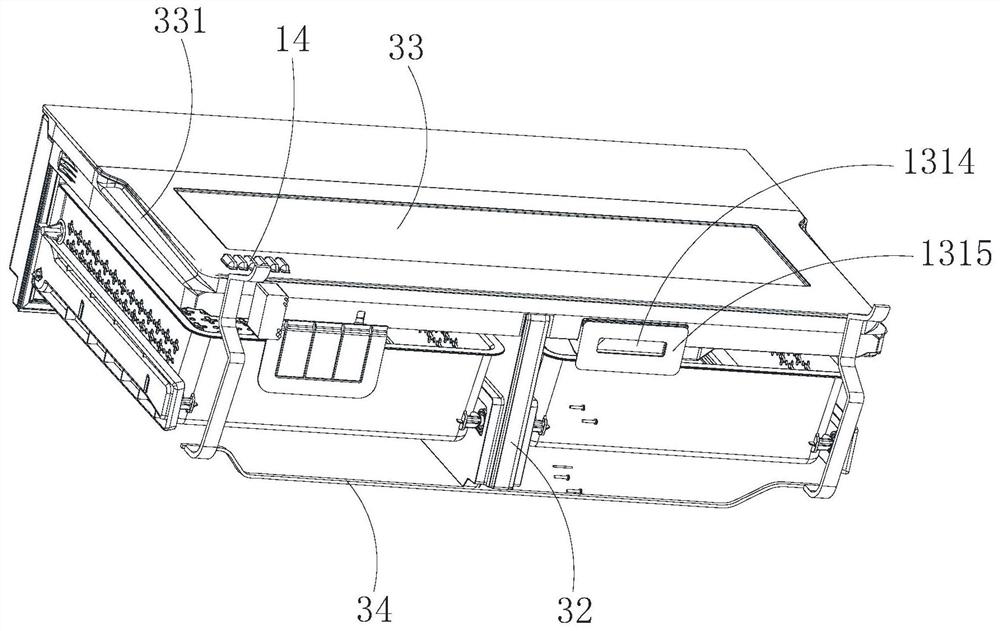 Air duct structure and refrigerator