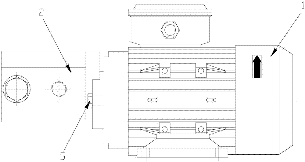 Rust-proof sealing structure of add-in motor pump set rotating shaft junction