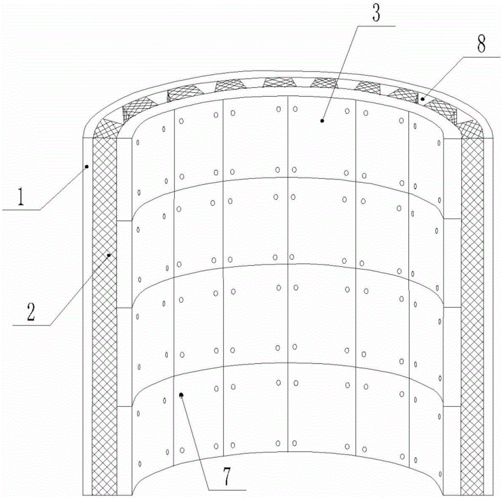 Cyclone preheater inner barrel for cement kiln