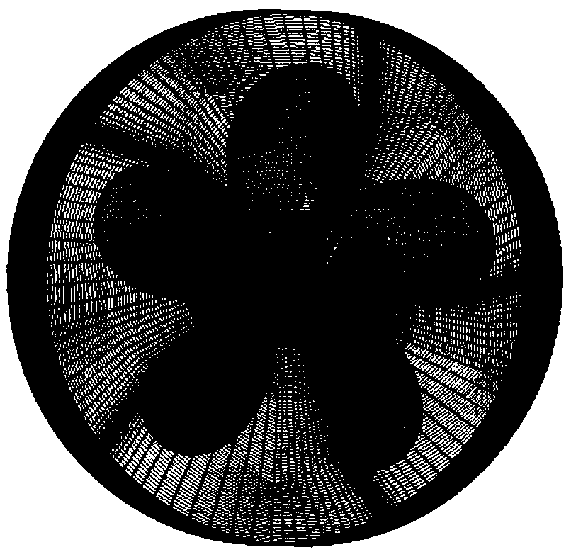 Vacuole computing method under podded propulsor deflection condition