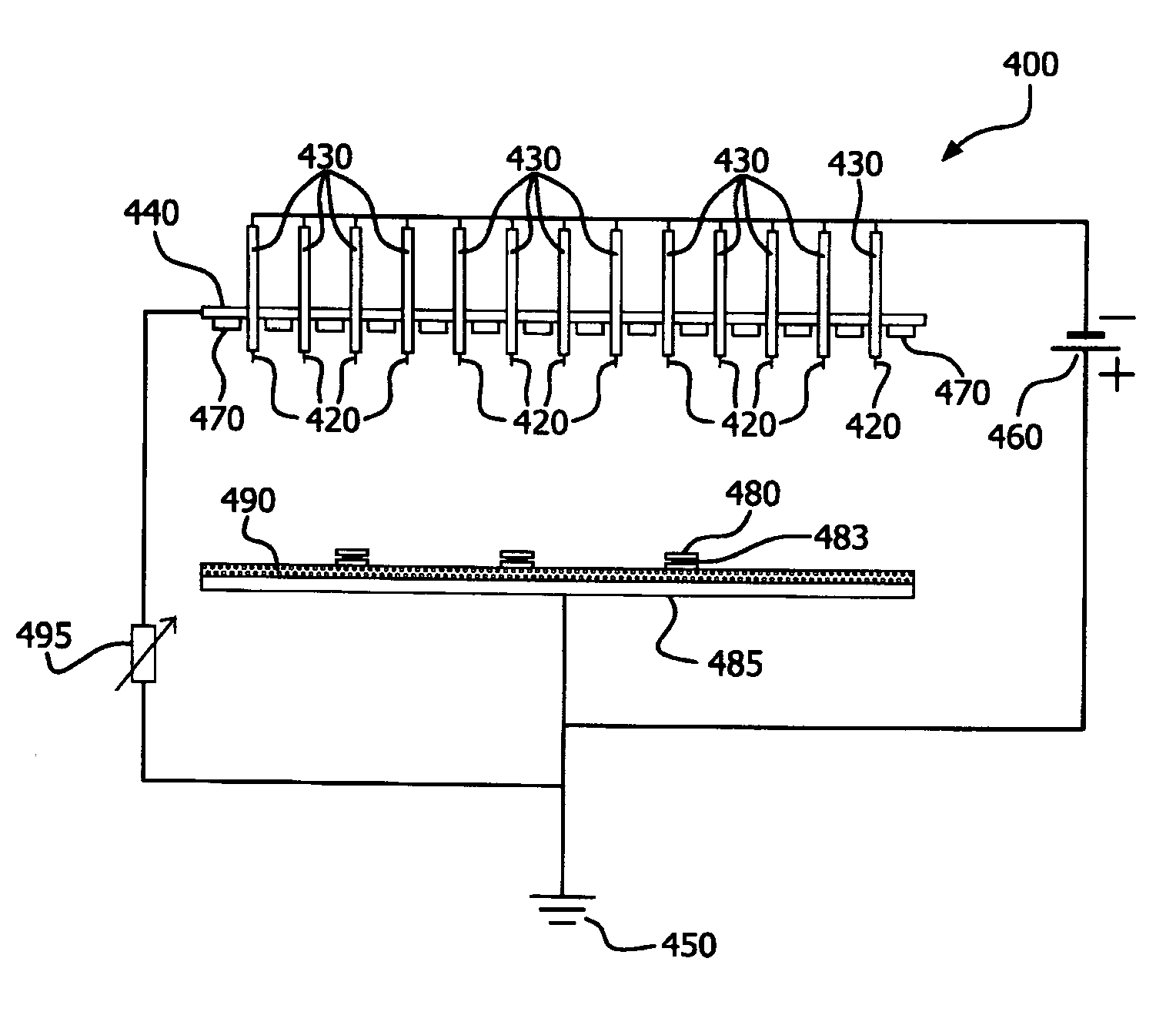 Apparatus and method for removal of surface oxides via fluxless technique involving electron attachment