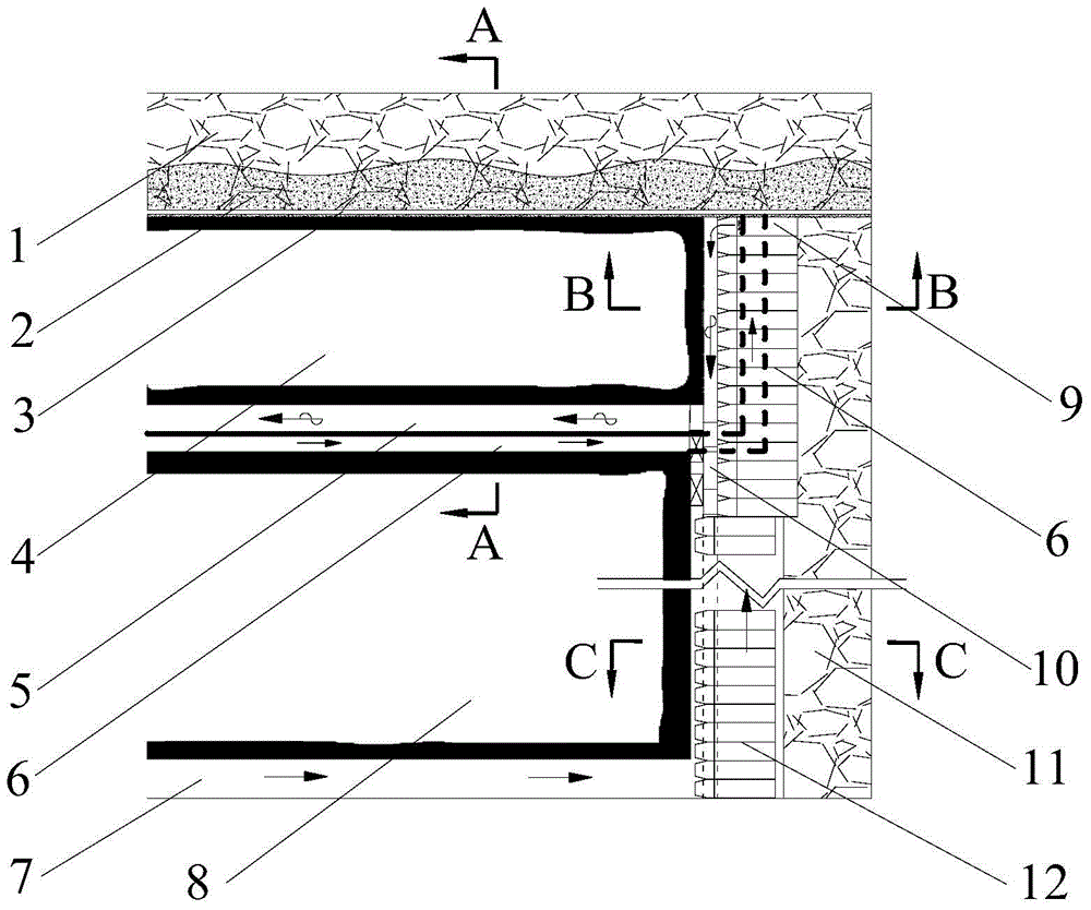 A Coal Mining Method for F-shape Sections Realizing Coal Pillar Coal Mining