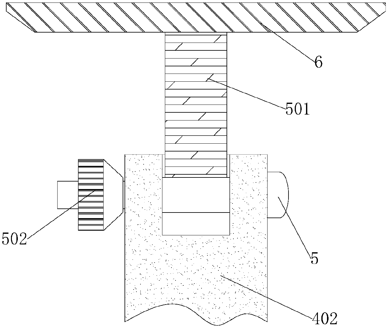 Support structure of computer screen