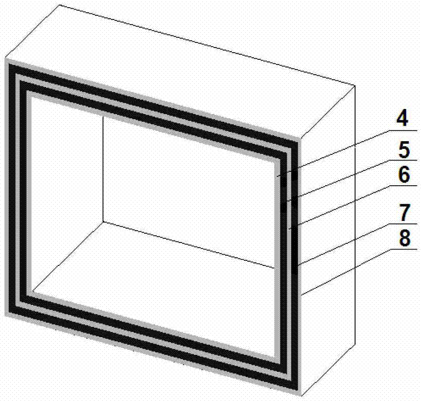 A system for measuring the concentration of hydrogen in the containment of a nuclear power plant