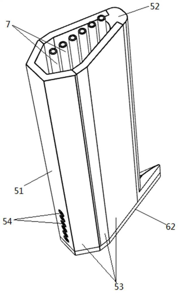 Water-cooled fuel gas sampling rake