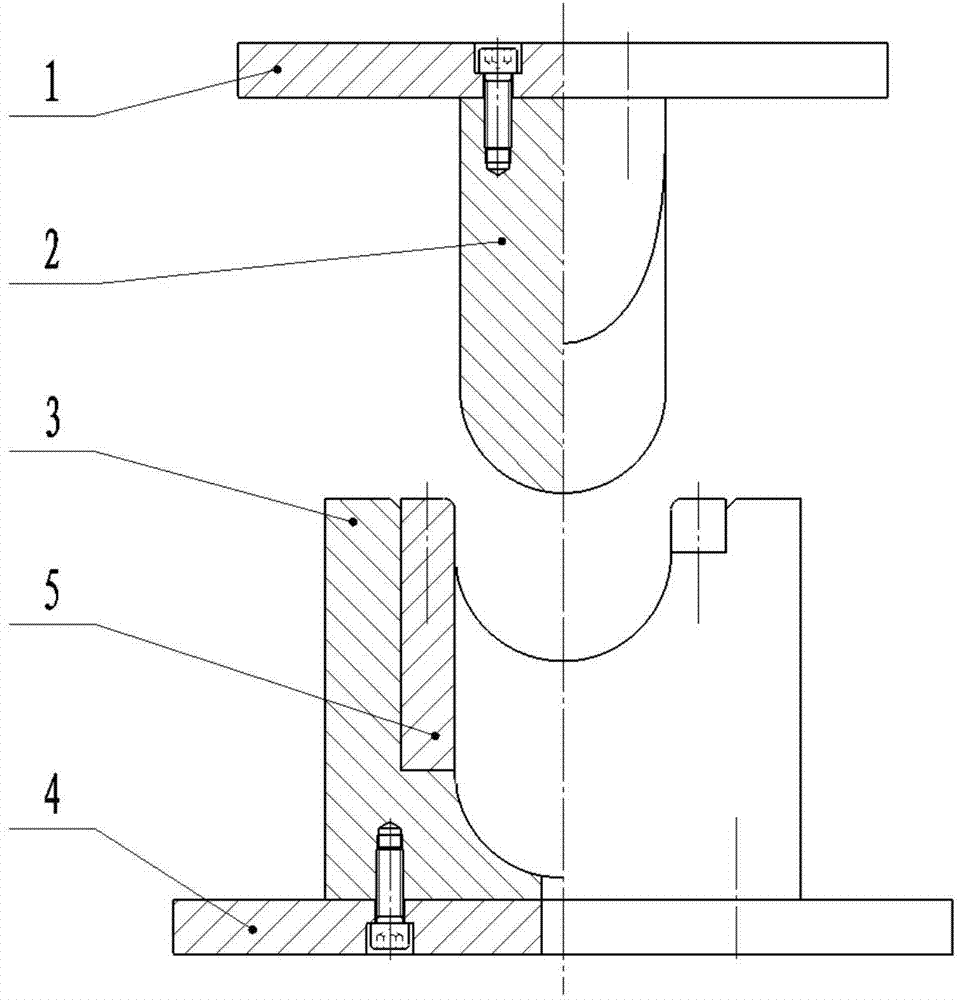 Single-welding bend pressing and molding method