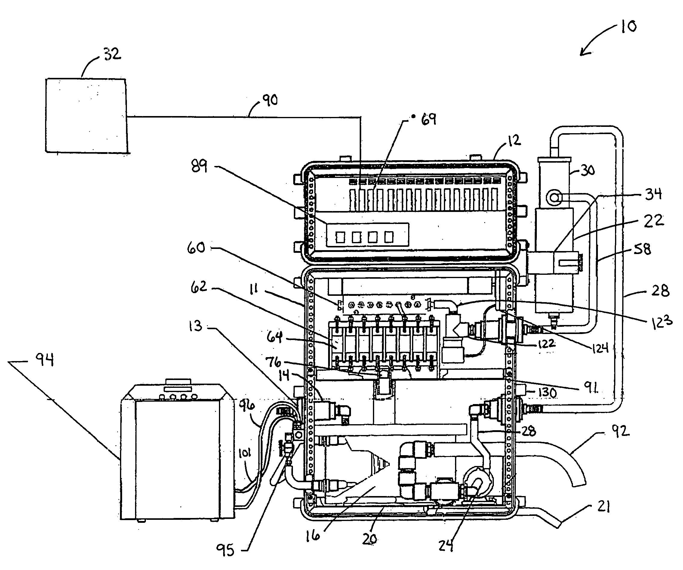 Apparatus and method of portable automated biomonitoring of water quality