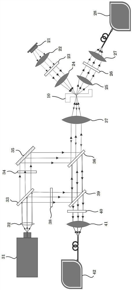 Device and method for classifying and detecting seawater spilled oil by using spectral analysis technology