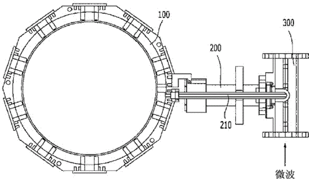 Microwave antenna for generating plasma