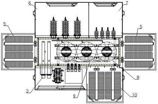 Combined transformer for wind power generation