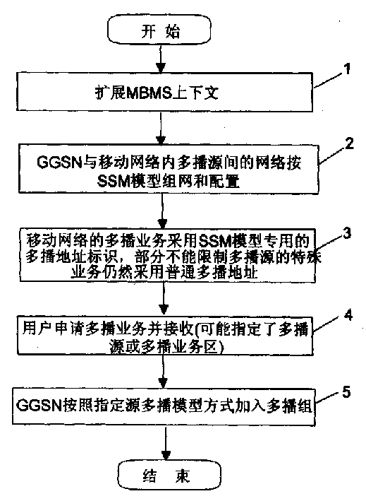 Method for managing broadcast of multi-broadcast service source in mobile network