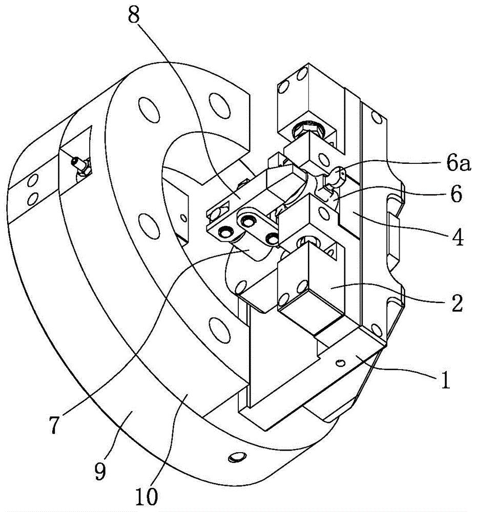 Mechanism for clamping gear shift oscillating bar of automobile ...