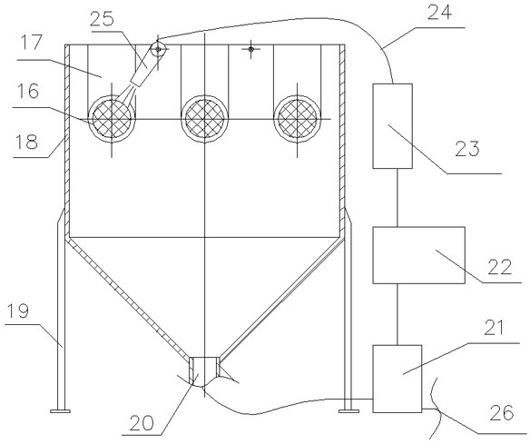 A large-flow reuse filter element and its matching cleaning process equipment and operation method