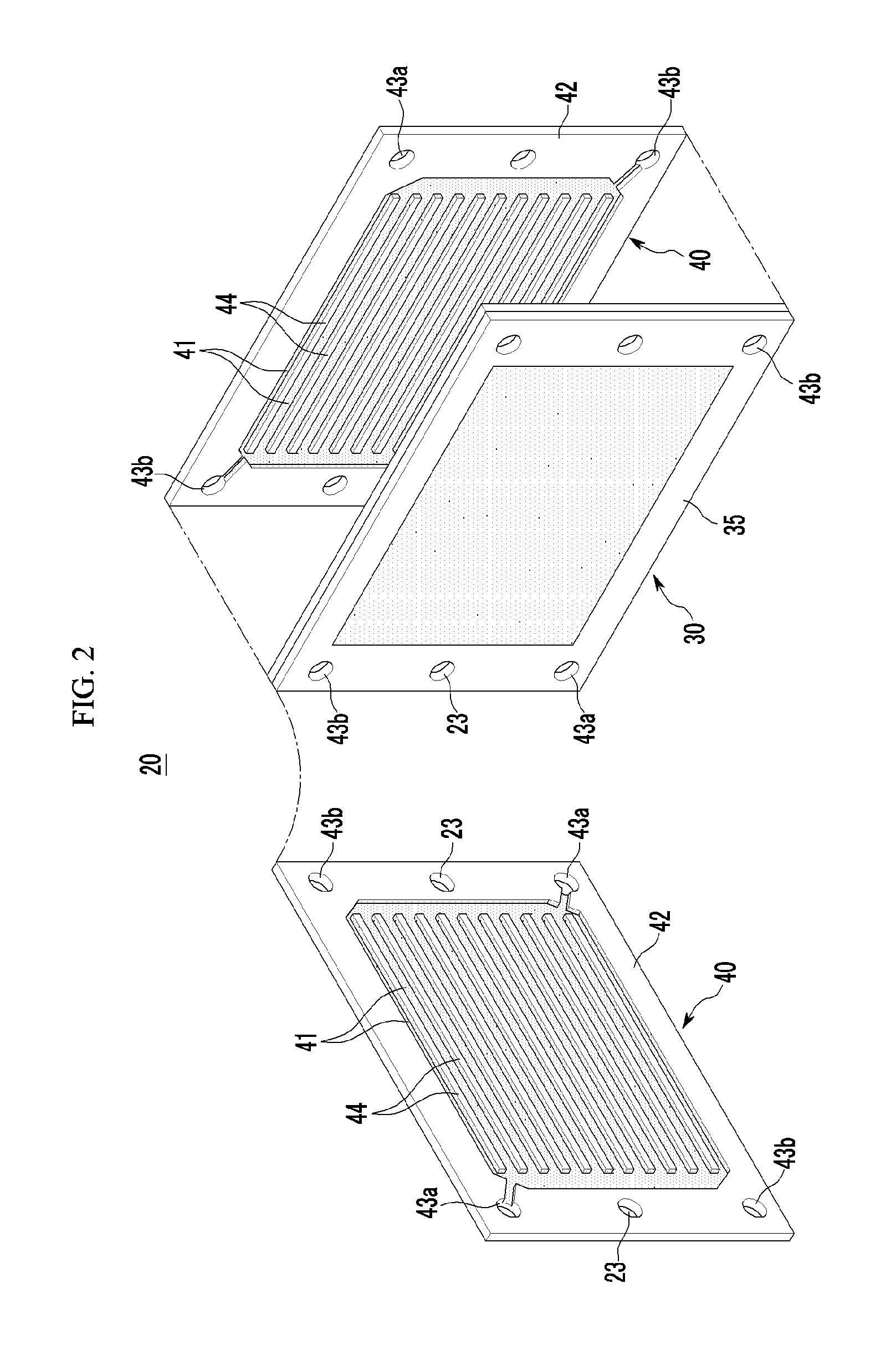 Separator for a fuel cell, a production method therefor and a fuel cell stack comprising the same