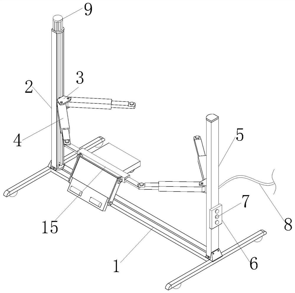 Mechanical equipment supporting overhaul device capable of being moved conveniently