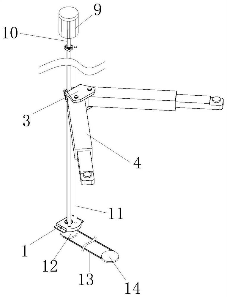 Mechanical equipment supporting overhaul device capable of being moved conveniently