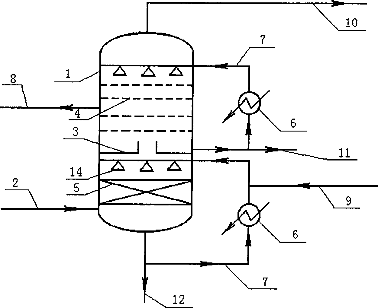 Quench process of acrylonitrile