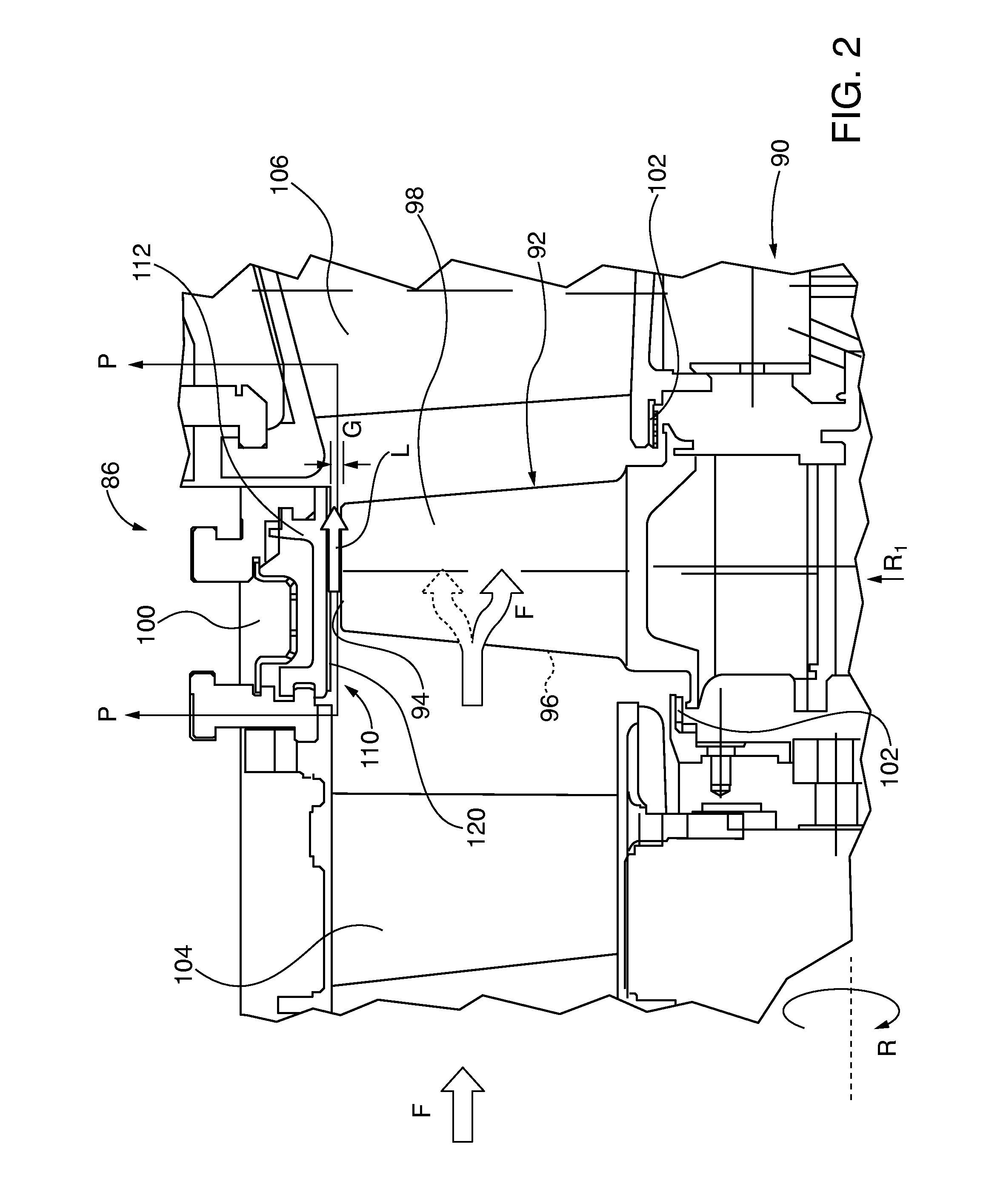 Turbine abradable layer with nested loop groove pattern