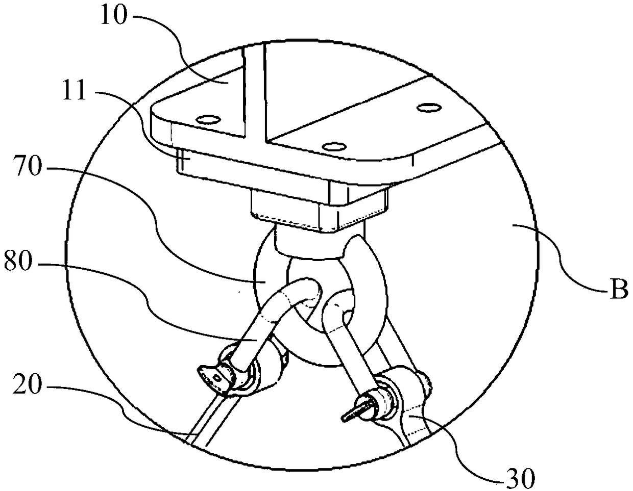 Airship capsule body hoisting and transferring tool