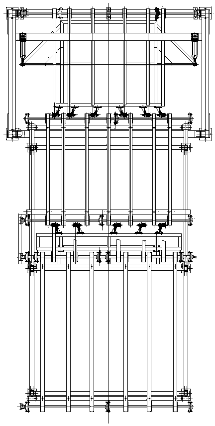 Automatic output device of rotary cutter veneer production line