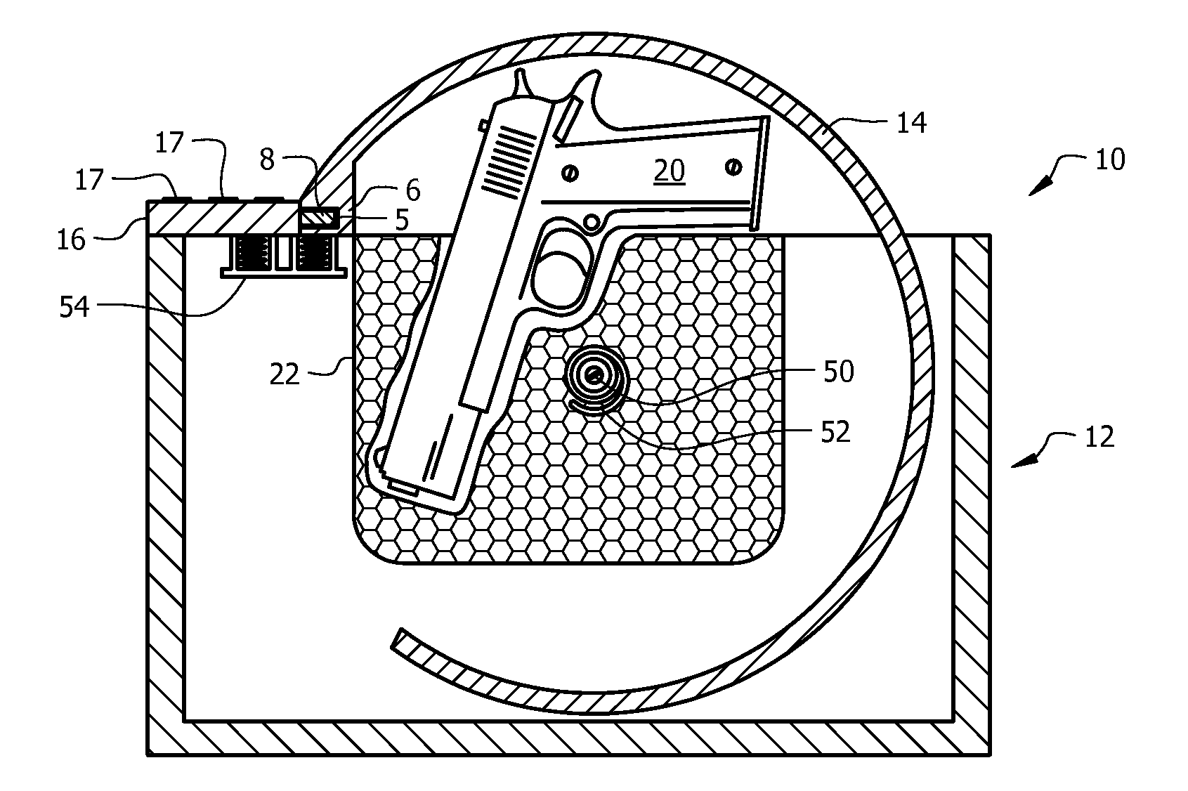 System, method and apparatus for securing valuables