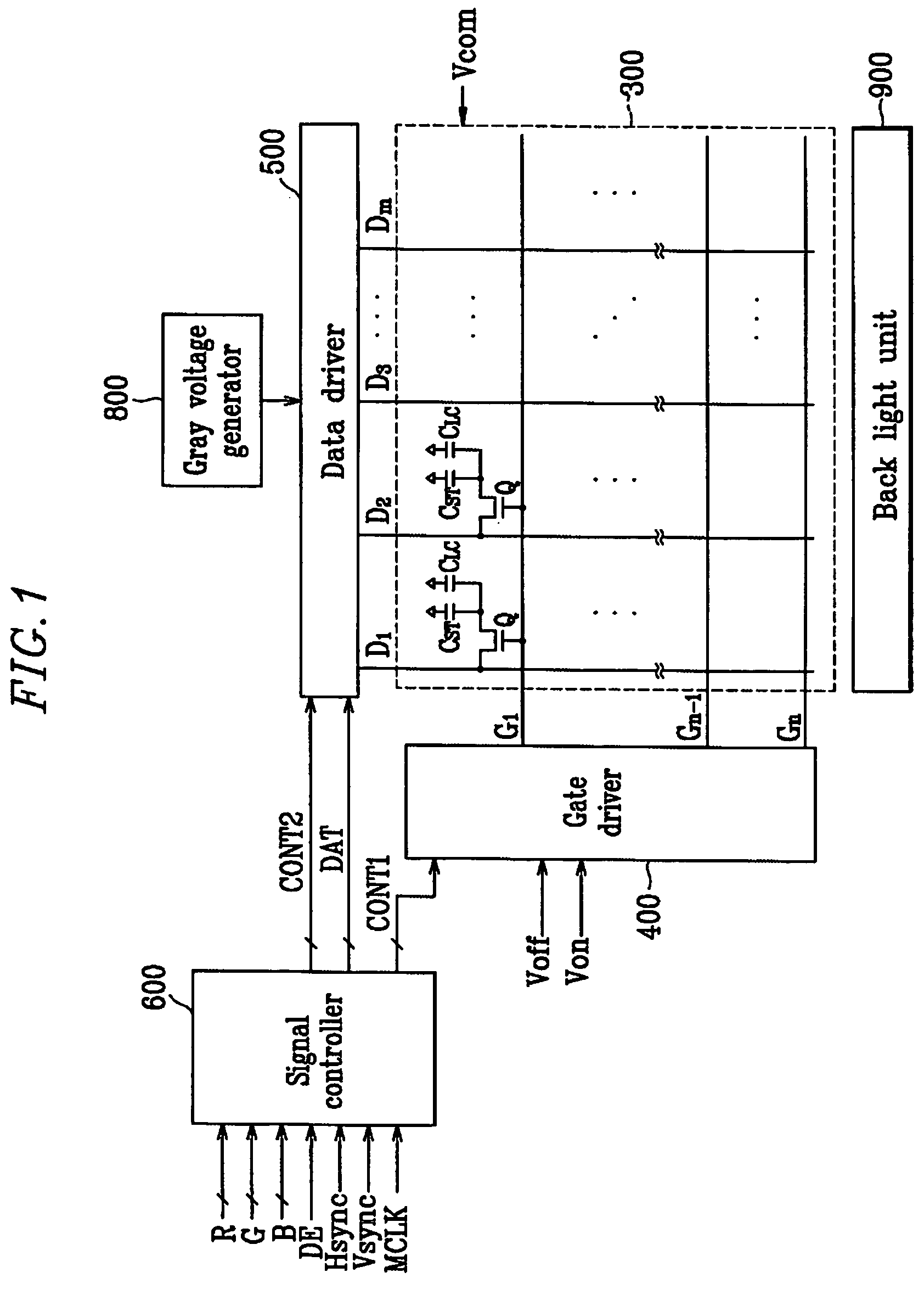 Four-color liquid crystal display with various reflective and transmissive areas