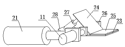 Waterproof coiled material forming device