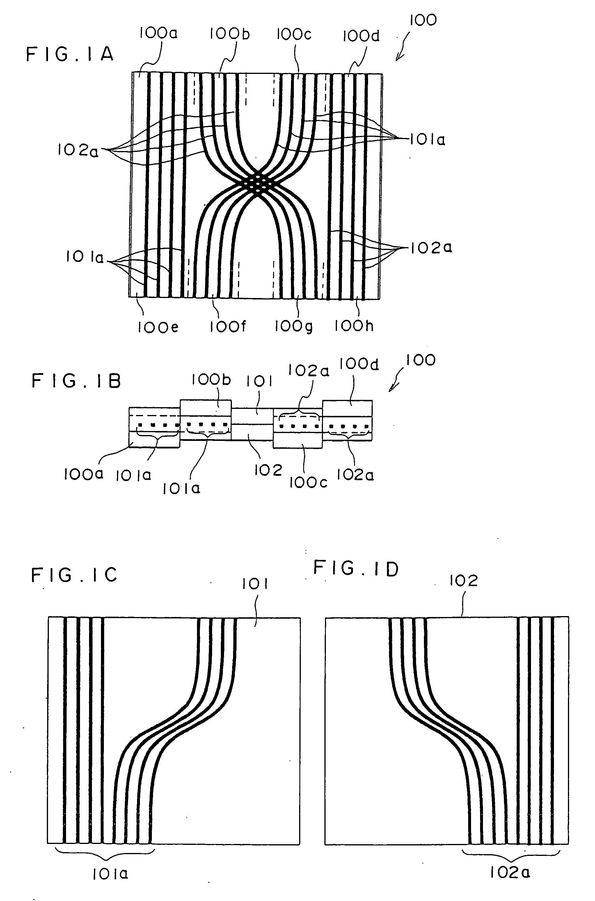 Laminated polymer optical waveguide and process for producing the same