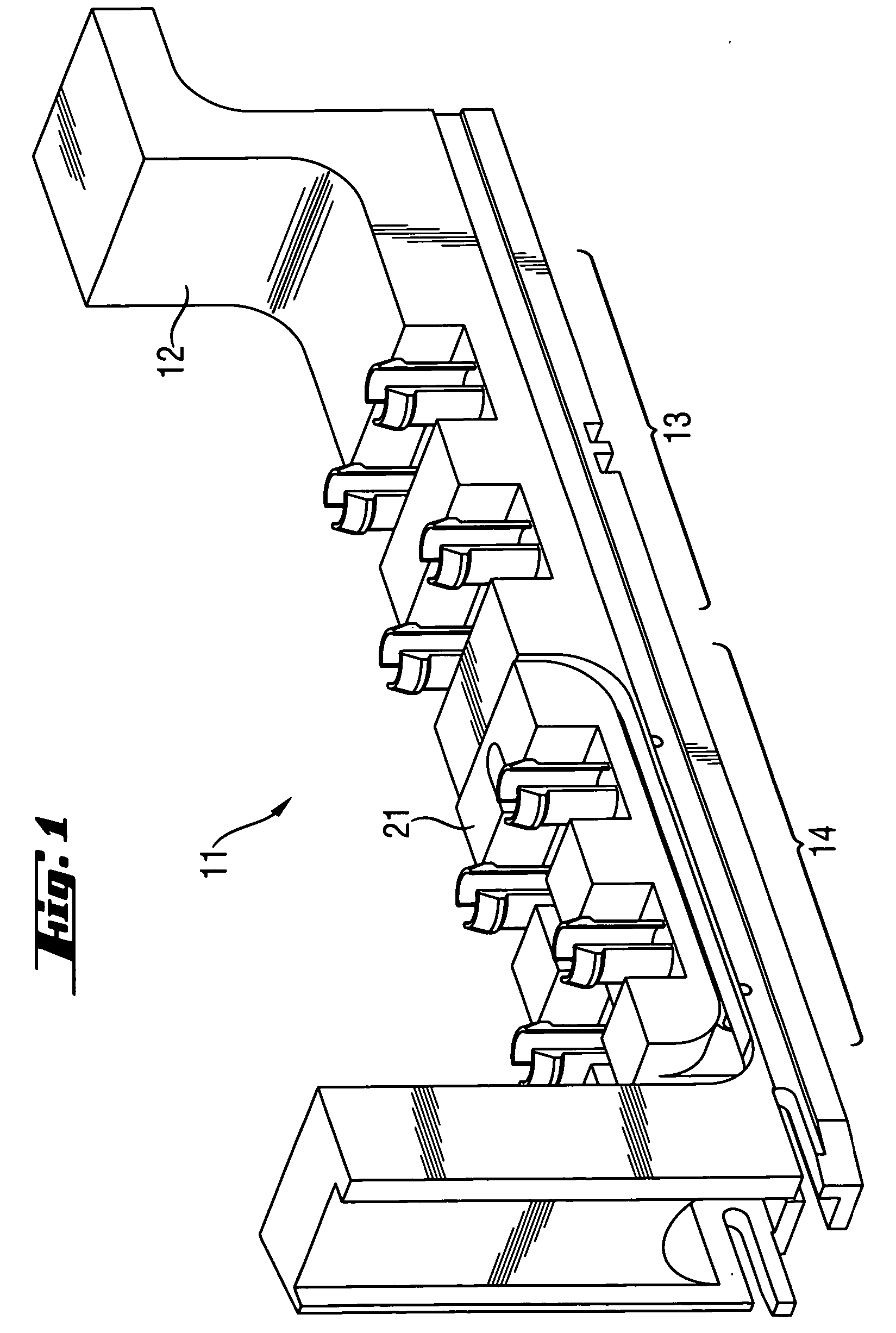 Rack for analyzer and analyzer comprising such a rack