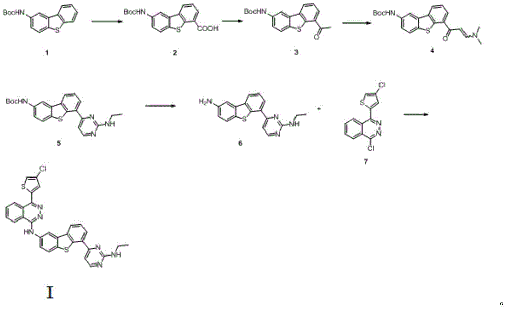 Anticancer compound osimertinib and synthesis method thereof