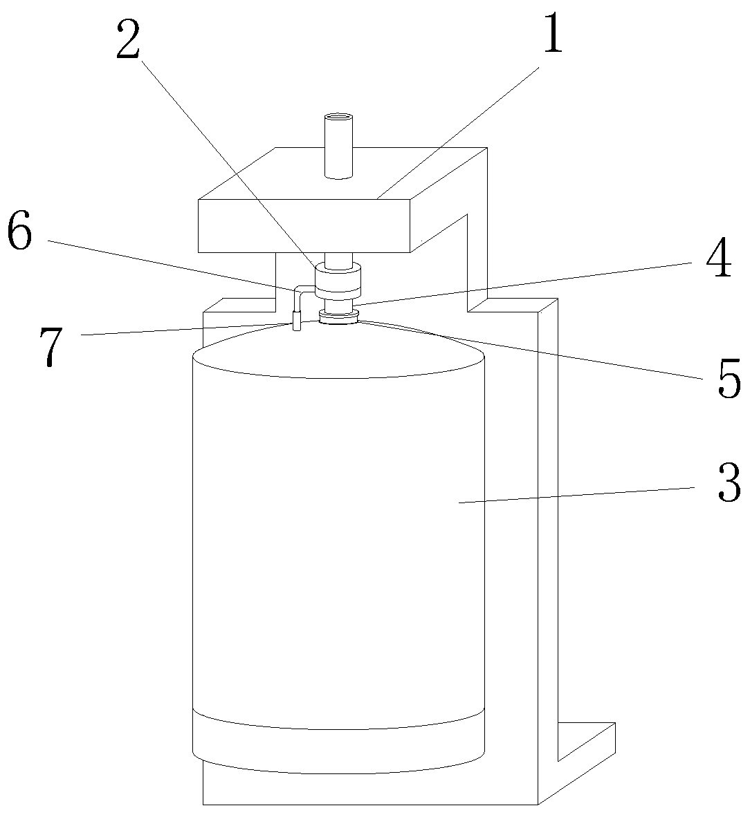Blow molding device of plastic bucket for barreled drinking water