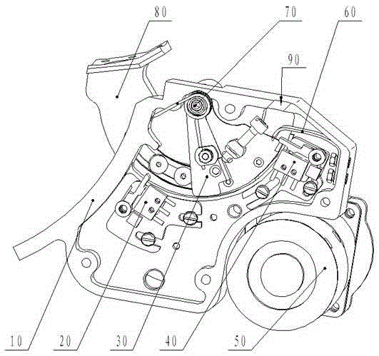 Angle-adjustable retracting and stretching mechanism of angle-adjustable landing light